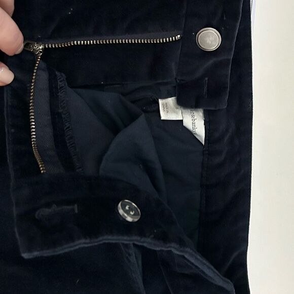 Christopher & Banks Navy Blue Velvet Style Pants Size 6 - Picture 6 of 10